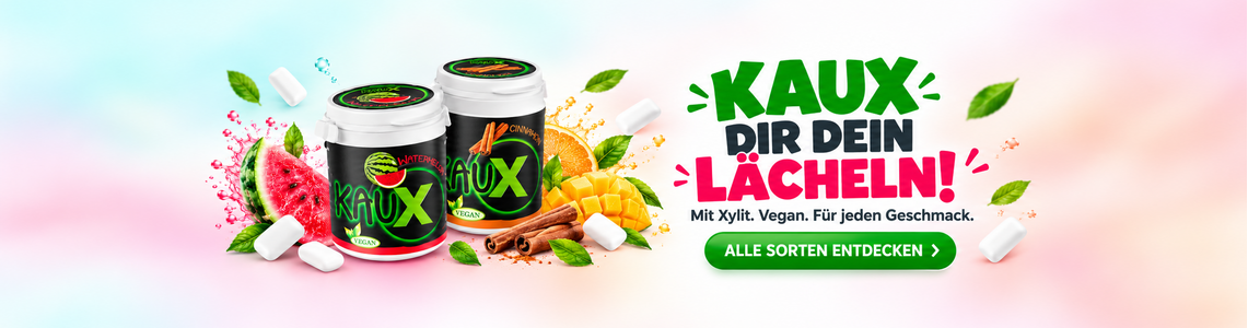 Alle Sorten KauX Kaugummi Alle Sorten KauX Kaugummi